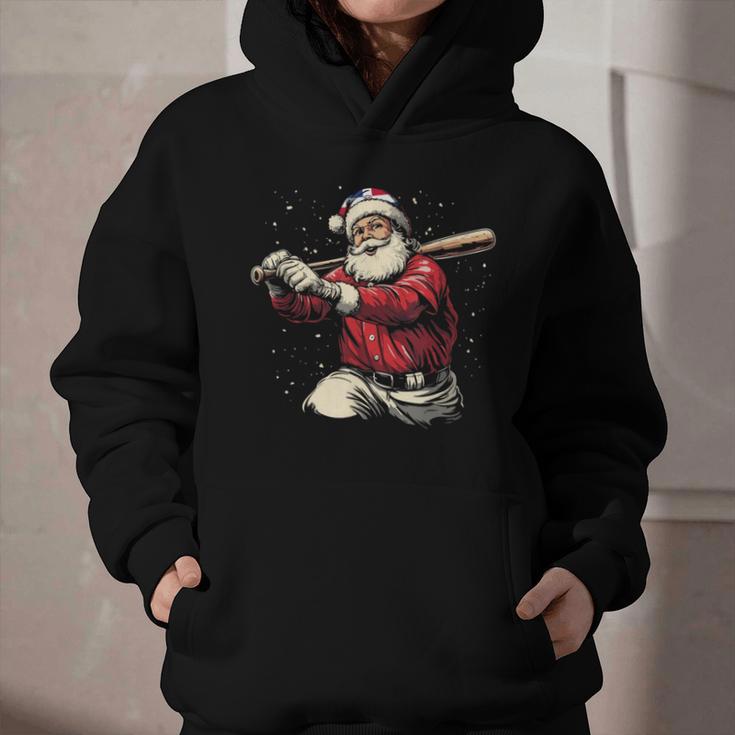 Dominican Santa Christmas Beisbol Baseball Dominicano Graphic Youth Hoodie