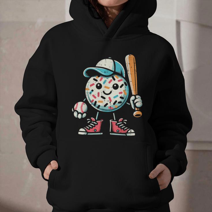 Donut Baseball Hat Ball Bat Cute Sport Toddler Boys Kids Men Graphic Youth Hoodie Donut Baseball Hat Ball Bat Cute Sport Toddler Boys Kids Men Graphic Youth Hoodie