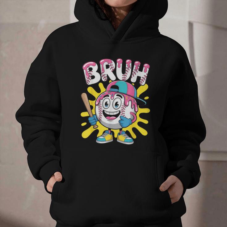 Drip Baseball Boy Youth Kid Ice Cream Dripping Baseball Bruh Graphic Youth Hoodie Drip Baseball Boy Youth Kid Ice Cream Dripping Baseball Bruh Graphic Youth Hoodie