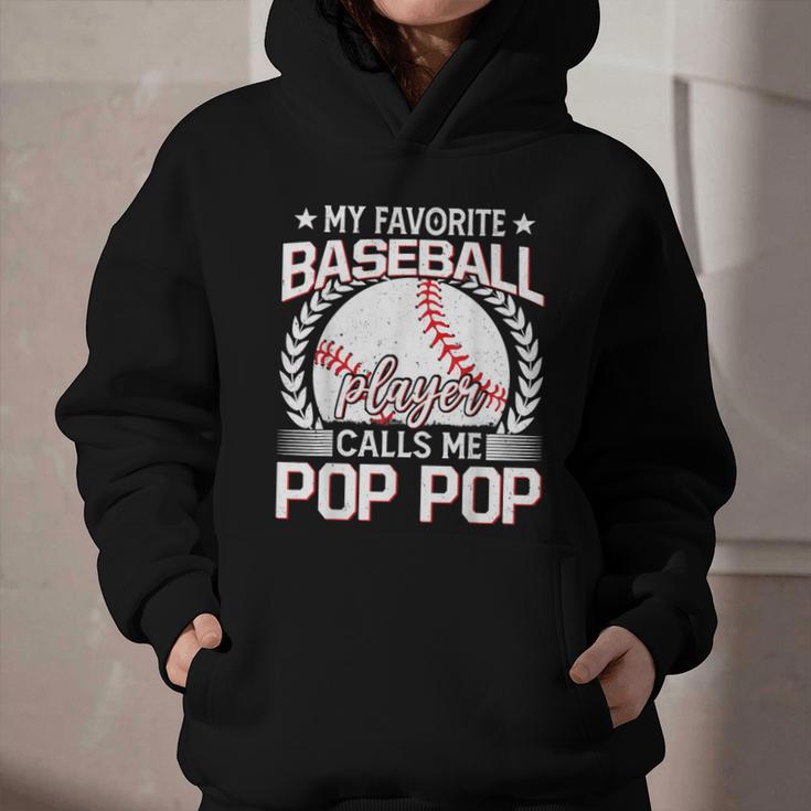 My Favorite Baseball Player Calls Me Pop Pop Graphic Youth Hoodie My Favorite Baseball Player Calls Me Pop Pop Graphic Youth Hoodie
