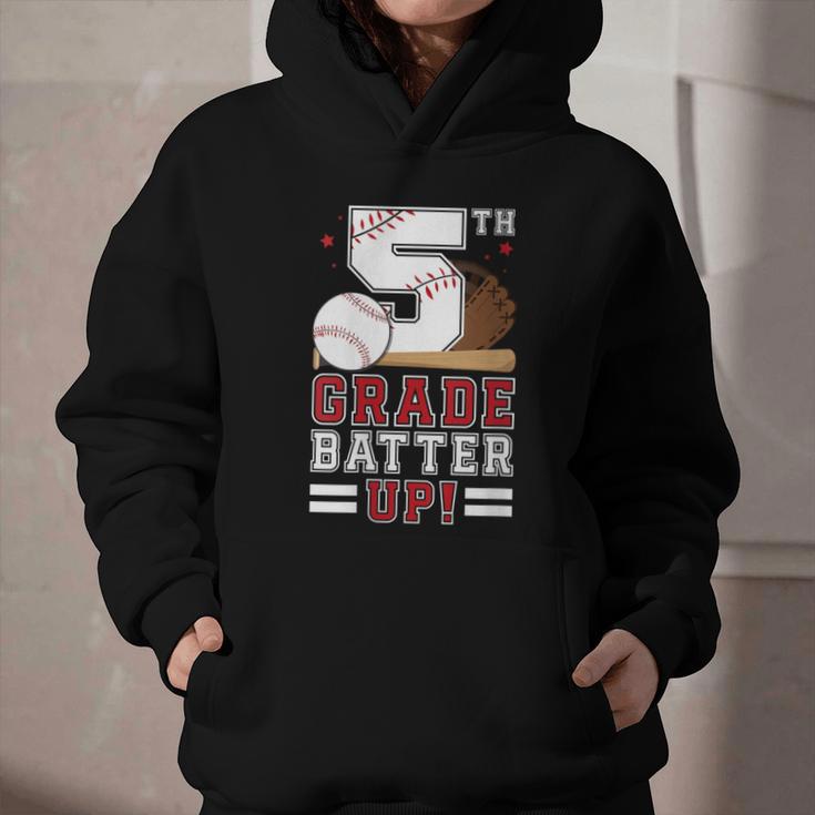 Fifth Grade Batter Up Baseball First Day Back To School Graphic Youth Hoodie Fifth Grade Batter Up Baseball First Day Back To School Graphic Youth Hoodie