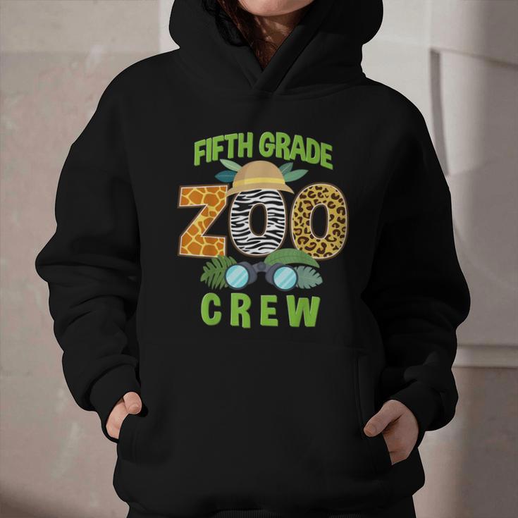 Fifth Grade Zoo Crew Wild Animal Safari Back To School Graphic Youth Hoodie Fifth Grade Zoo Crew Wild Animal Safari Back To School Graphic Youth Hoodie