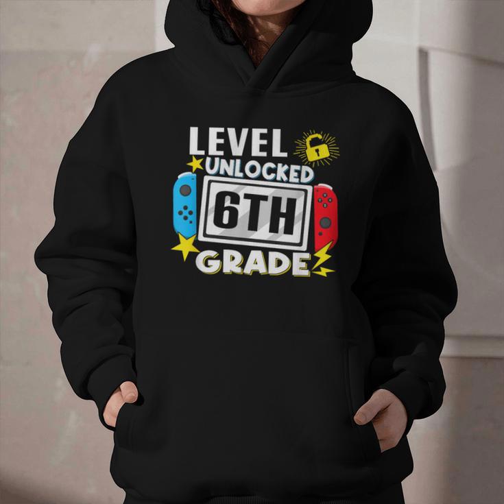 First Day Of 6th Grade Level Unlocked Game Back To School Graphic Youth Hoodie First Day Of 6th Grade Level Unlocked Game Back To School Graphic Youth Hoodie