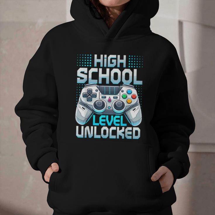 First Day Of High School Level Unlocked Back To School Gamer Graphic Youth Hoodie First Day Of High School Level Unlocked Back To School Gamer Graphic Youth Hoodie