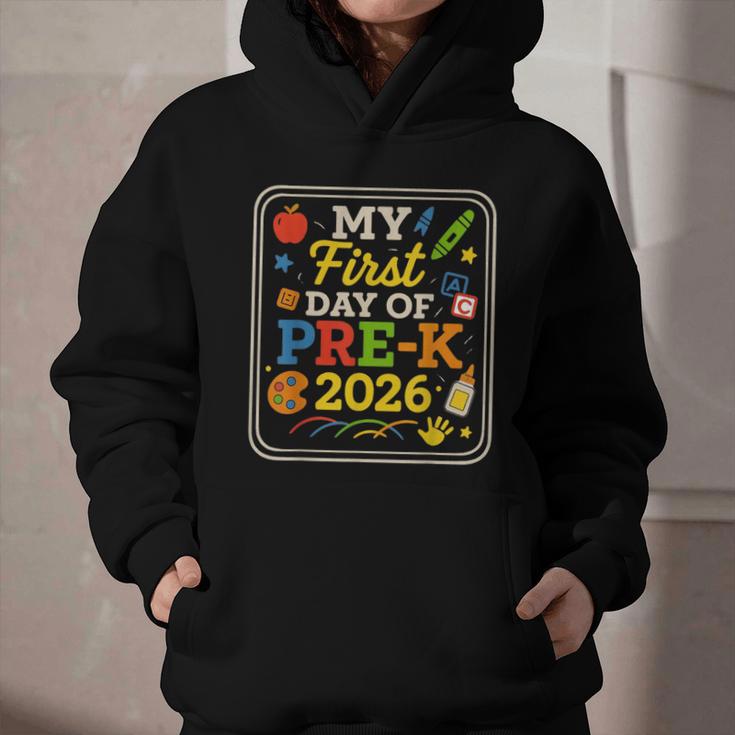 My First Day Of Pre-K 2026 Back To School Kids Graphic Youth Hoodie