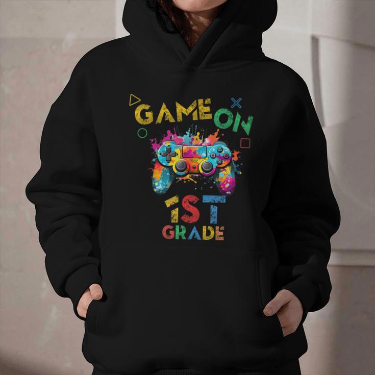 Game On 1st Grade Boys Kids Back To School Graphic Youth Hoodie