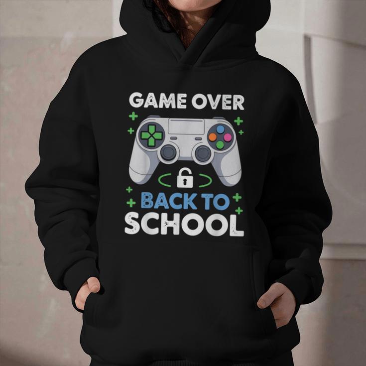 Game Over Back To School Kids First Day School Graphic Youth Hoodie Game Over Back To School Kids First Day School Graphic Youth Hoodie