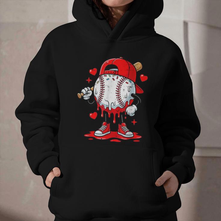 Game Day Baseball Drip Valentine Hearts Sport Lover Graphic Youth Hoodie Game Day Baseball Drip Valentine Hearts Sport Lover Graphic Youth Hoodie