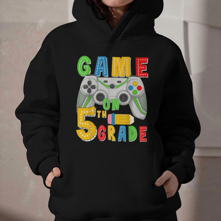 Game On Fifth Grade Back To School Gamer 5th Grade Boys Kids Graphic Youth Hoodie Game On Fifth Grade Back To School Gamer 5th Grade Boys Kids Graphic Youth Hoodie
