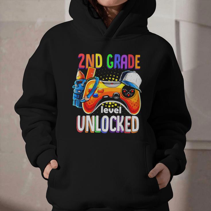 Gamer Back To School Gamepad 2nd Second Grade Level Unlocked Graphic Youth Hoodie Gamer Back To School Gamepad 2nd Second Grade Level Unlocked Graphic Youth Hoodie