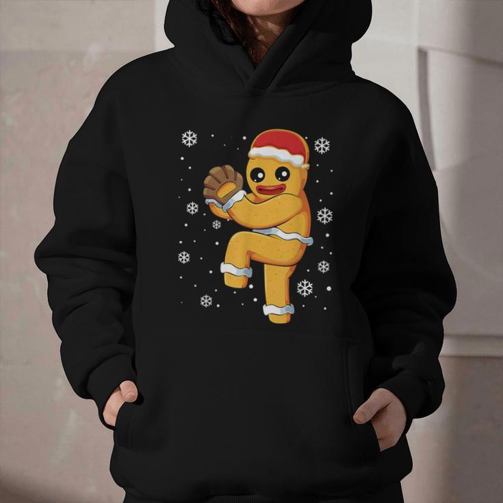 Gingerbread Man Baseball Christmas Graphic Youth Hoodie Gingerbread Man Baseball Christmas Graphic Youth Hoodie