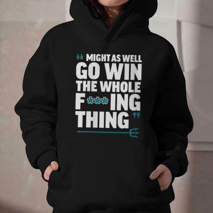 Might As Well Go Win The Whole Thing Baseball Apparel Graphic Youth Hoodie