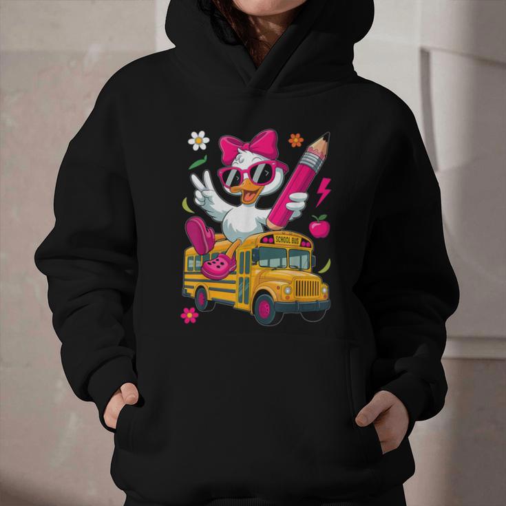 Goose Back To School First Day Of School Girls Boys Graphic Youth Hoodie