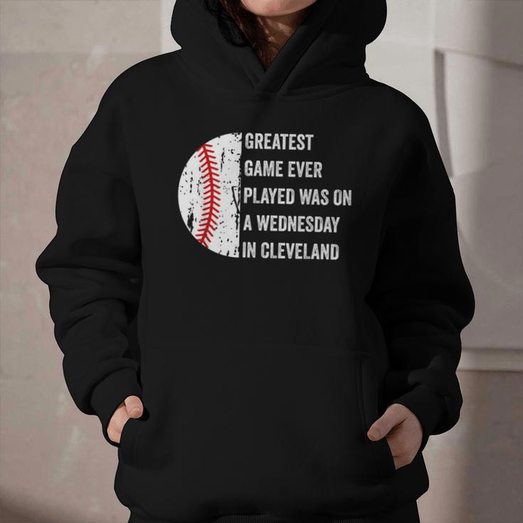 Greatest Game Ever Played Was In Cleveland 2016 Baseball Graphic Youth Hoodie Greatest Game Ever Played Was In Cleveland 2016 Baseball Graphic Youth Hoodie