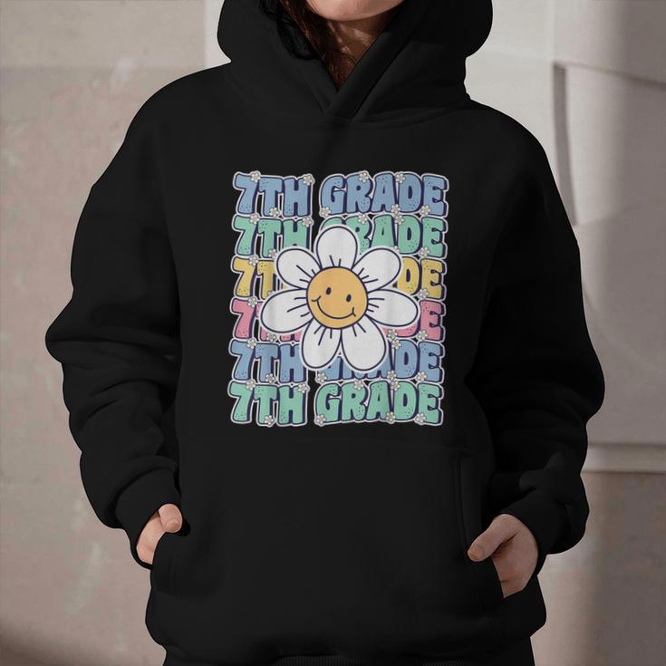 Groovy 7th Grade Back To School First Day Of Seventh Grade Graphic Youth Hoodie Groovy 7th Grade Back To School First Day Of Seventh Grade Graphic Youth Hoodie