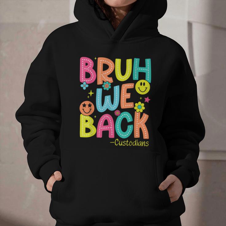 Groovy Custodian Bruh We Back To School Janitor Retro Graphic Youth Hoodie Groovy Custodian Bruh We Back To School Janitor Retro Graphic Youth Hoodie
