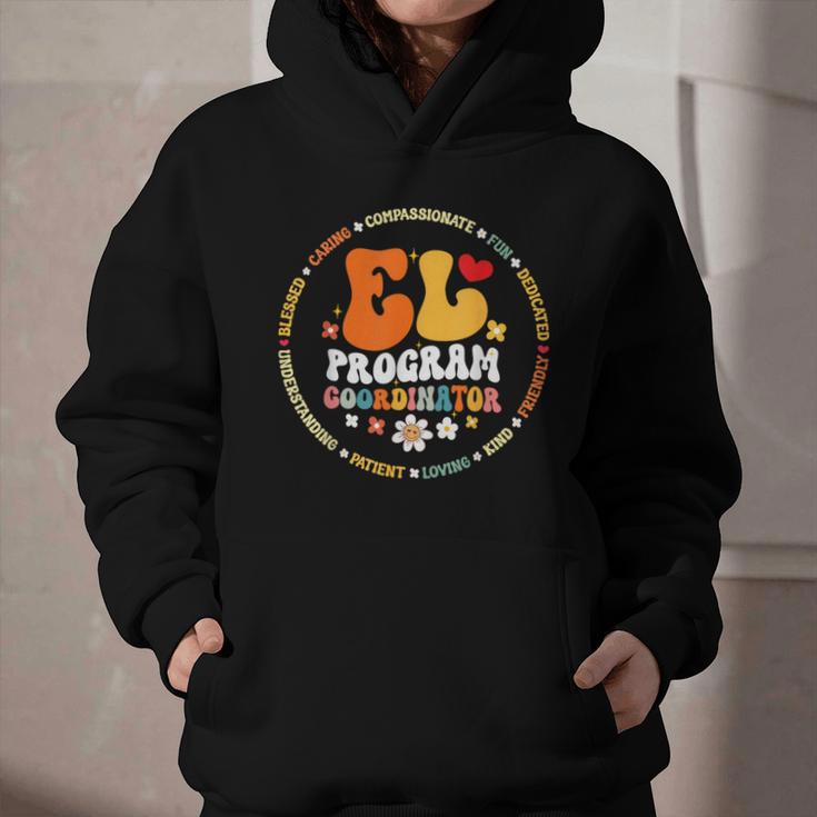 Groovy EL Program Coordinator Appreciation Back To School Graphic Youth Hoodie Groovy EL Program Coordinator Appreciation Back To School Graphic Youth Hoodie