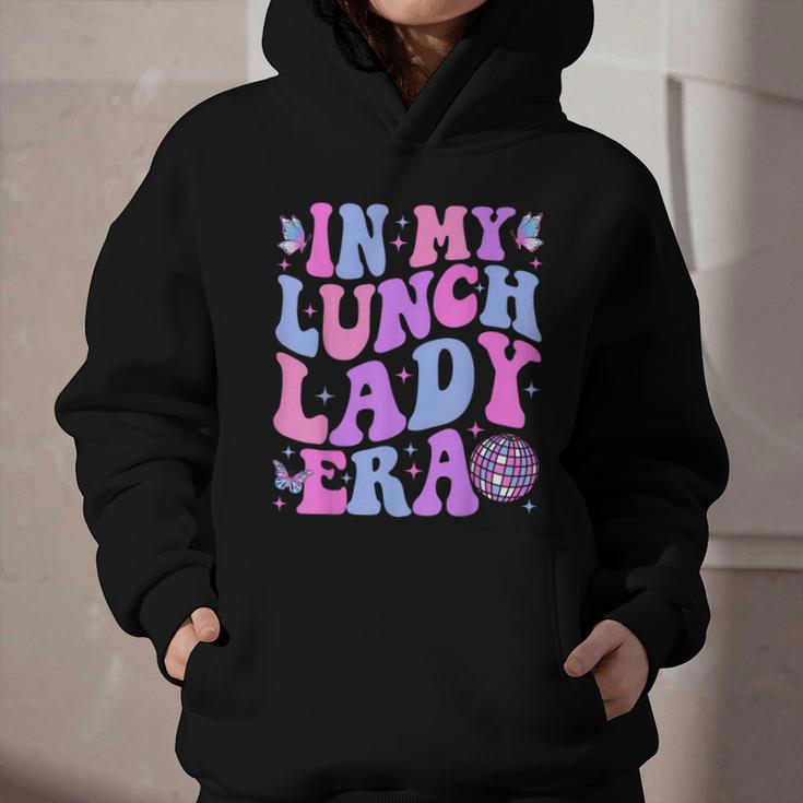 Groovy In My Lunch Lady Era Cafeteria Back To School Graphic Youth Hoodie Groovy In My Lunch Lady Era Cafeteria Back To School Graphic Youth Hoodie
