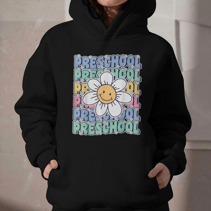 Groovy Preschool Cute Back To School First Day Of Pre K Graphic Youth Hoodie Groovy Preschool Cute Back To School First Day Of Pre K Graphic Youth Hoodie