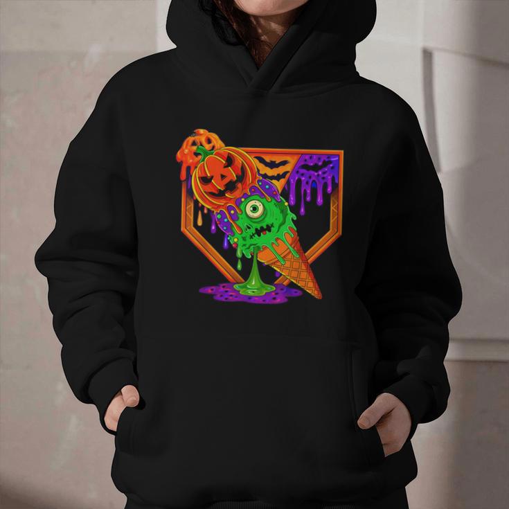 Halloween Baseball Ice Cream Drip Boys Girls Youth Graphic Youth Hoodie Halloween Baseball Ice Cream Drip Boys Girls Youth Graphic Youth Hoodie