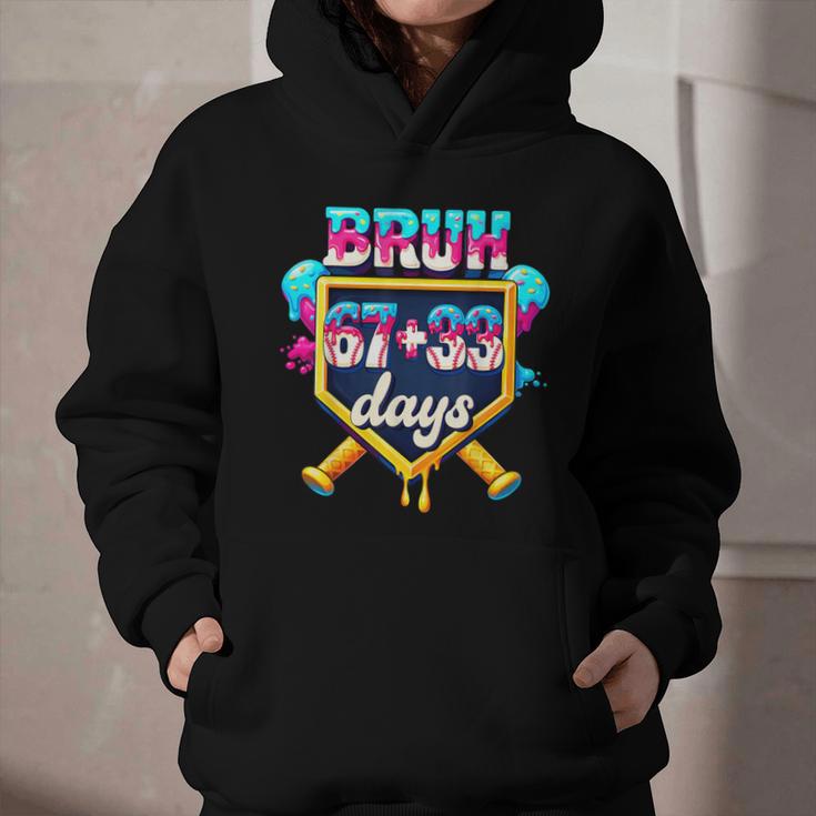 Happy 6733 Days Of School Baseball Drip 100th Day Of School Graphic Youth Hoodie Happy 6733 Days Of School Baseball Drip 100th Day Of School Graphic Youth Hoodie