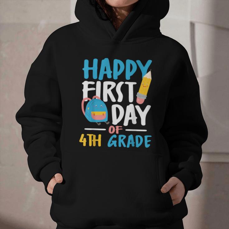 Happy First Day Of 4th Grade Student Back To School Graphic Youth Hoodie Happy First Day Of 4th Grade Student Back To School Graphic Youth Hoodie