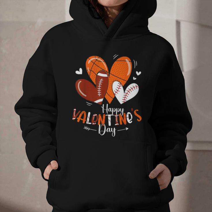 Happy Valentines Day Basketball Baseball Football Boys Graphic Youth Hoodie Happy Valentines Day Basketball Baseball Football Boys Graphic Youth Hoodie