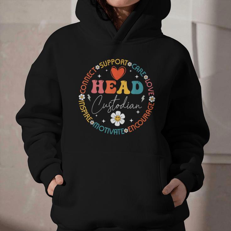 Head Custodian Appreciation Week Back To School Retro Groovy Graphic Youth Hoodie Head Custodian Appreciation Week Back To School Retro Groovy Graphic Youth Hoodie