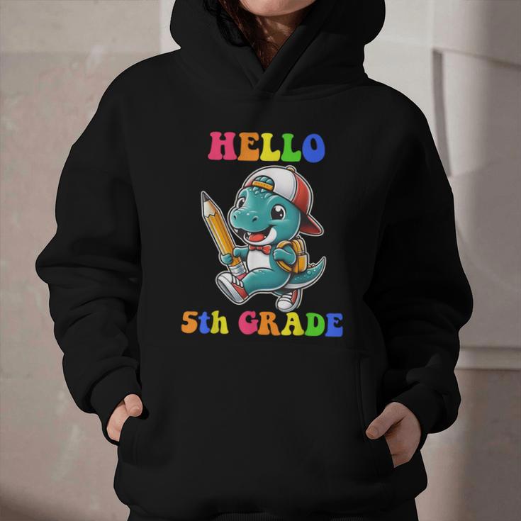 Hello 5th Grade Cute Dinosaur Back To School Boys Kids Girls Graphic Youth Hoodie Hello 5th Grade Cute Dinosaur Back To School Boys Kids Girls Graphic Youth Hoodie