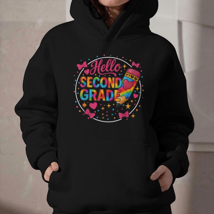 Hello Second Grade Tie Dye Pencil Back To School 2nd Grade Graphic Youth Hoodie Hello Second Grade Tie Dye Pencil Back To School 2nd Grade Graphic Youth Hoodie