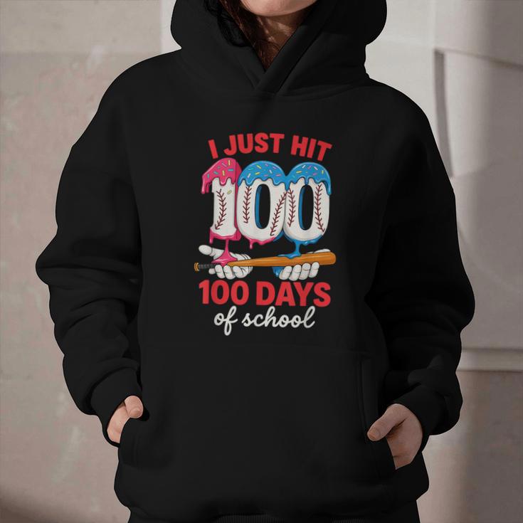 HUGvyn I Just Hit 100 Days Of School Baseball Ice Cream Boys Graphic Youth Hoodie HUGvyn I Just Hit 100 Days Of School Baseball Ice Cream Boys Graphic Youth Hoodie