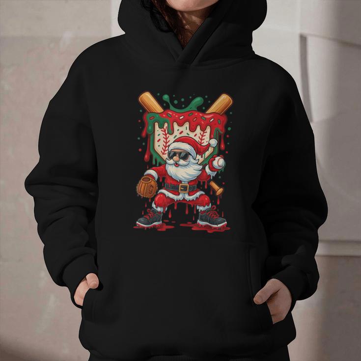 HUGvyn Santa Playing Baseball Ice Cream Drip Christmas Boys Graphic Youth Hoodie HUGvyn Santa Playing Baseball Ice Cream Drip Christmas Boys Graphic Youth Hoodie