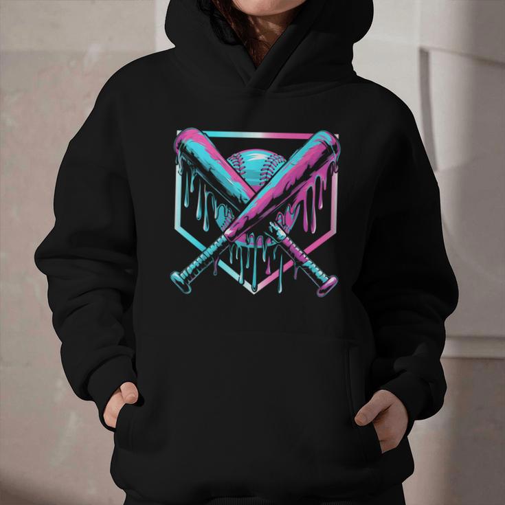 Ice Cream Baseball Drip Home Plate Bats Cool For Boys Youth Graphic Youth Hoodie Ice Cream Baseball Drip Home Plate Bats Cool For Boys Youth Graphic Youth Hoodie
