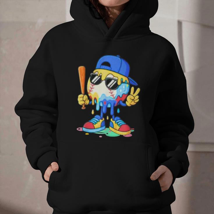 Ice Cream Baseball Drip Spots Sprinkle For Boys Youth Kids Graphic Youth Hoodie Ice Cream Baseball Drip Spots Sprinkle For Boys Youth Kids Graphic Youth Hoodie