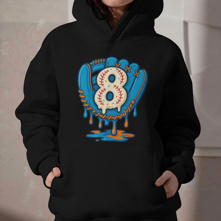 Ice Cream Baseball Glove 8th Birthday Edition Graphic Youth Hoodie