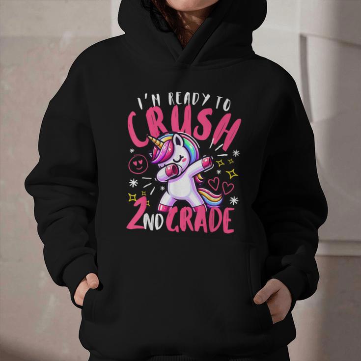 I'm Ready To Crush 2nd Grade Dabbing Unicorn Back To School Graphic Youth Hoodie