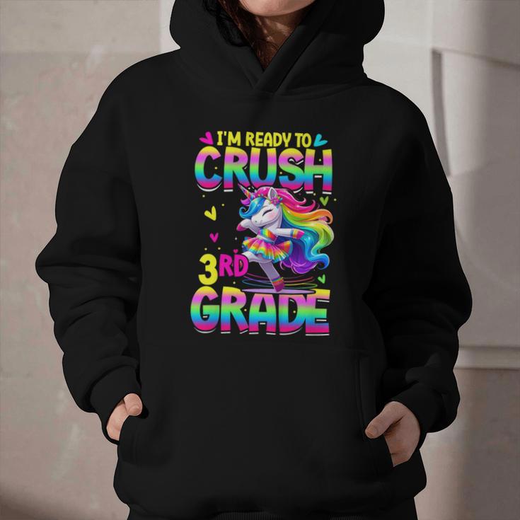 I'm Ready To Crush 3rd Grade Back To School Dancing Unicorn Graphic Youth Hoodie I'm Ready To Crush 3rd Grade Back To School Dancing Unicorn Graphic Youth Hoodie