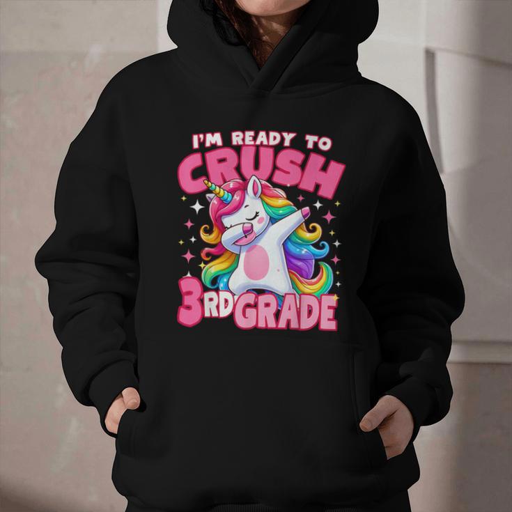 I'm Ready To Crush 3rd Grade Dabbing Unicorn Back To School Graphic Youth Hoodie I'm Ready To Crush 3rd Grade Dabbing Unicorn Back To School Graphic Youth Hoodie