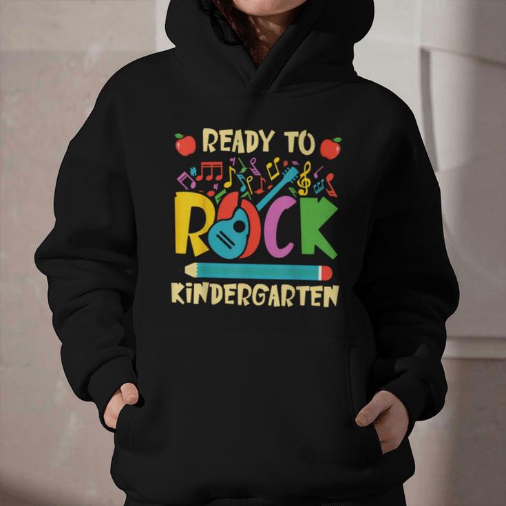 I'm Ready To Rock Kindergarten Guitar Back To School Boys Graphic Youth Hoodie