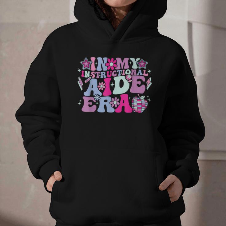 In My Instructional Aide Era Groovy Back To School Graphic Youth Hoodie