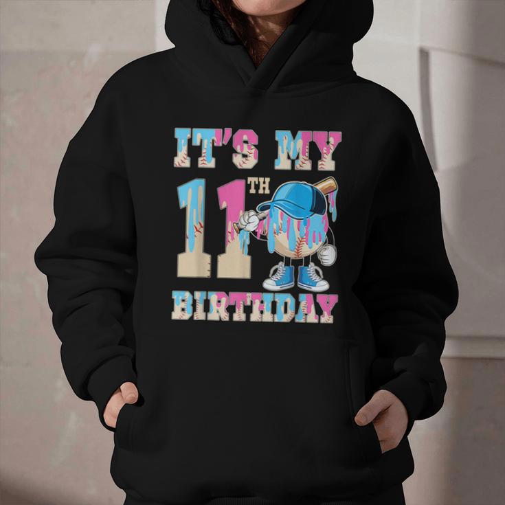 It's My 11th Birthday Baseball Ice Cream Drip Theme Graphic Youth Hoodie It's My 11th Birthday Baseball Ice Cream Drip Theme Graphic Youth Hoodie