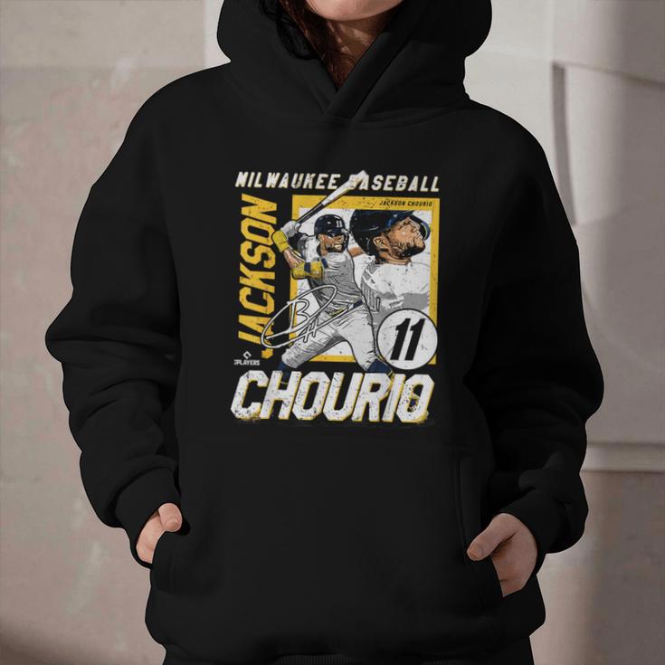 Jackson Chourio Milwaukee MLB Baseball Player MLBJCH203M Graphic Youth Hoodie Jackson Chourio Milwaukee MLB Baseball Player MLBJCH203M Graphic Youth Hoodie