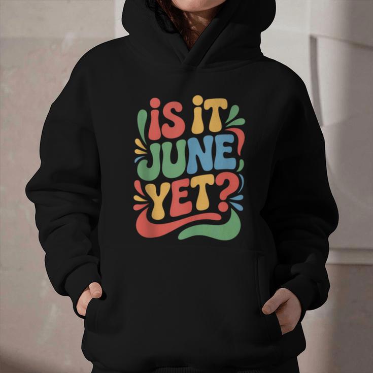 Is It June Yet Back To School Student Groovy Kids Graphic Youth Hoodie Is It June Yet Back To School Student Groovy Kids Graphic Youth Hoodie