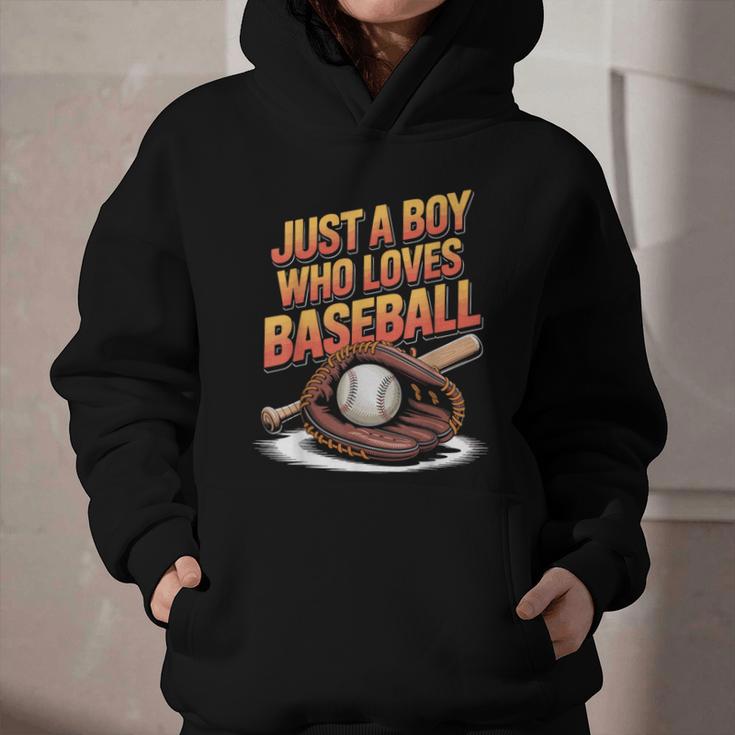 Just A Boy Who Loves Baseball Player Kids Graphic Youth Hoodie Just A Boy Who Loves Baseball Player Kids Graphic Youth Hoodie