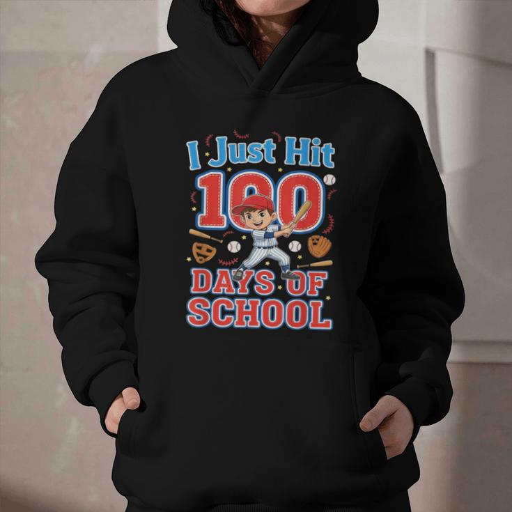 I Just Hit 100 Days Of School Baseball 100th Day Boys Kids Graphic Youth Hoodie I Just Hit 100 Days Of School Baseball 100th Day Boys Kids Graphic Youth Hoodie