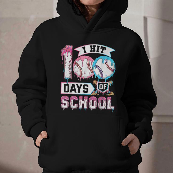 Kids 100 Days Of School Boys 100th Day Baseball Drip Toddler Graphic Youth Hoodie Kids 100 Days Of School Boys 100th Day Baseball Drip Toddler Graphic Youth Hoodie