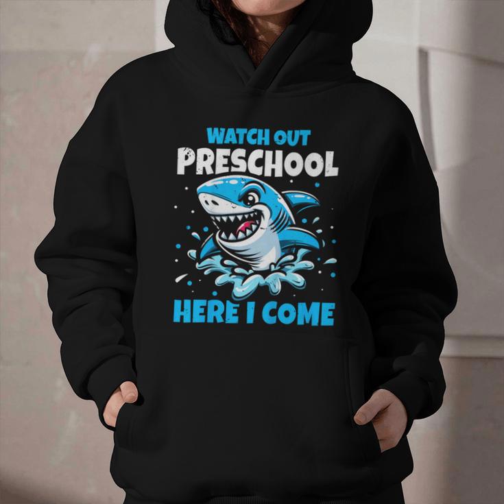 Kids Back To School Watch Out Preschool Here I Come Shark Boys Graphic Youth Hoodie Kids Back To School Watch Out Preschool Here I Come Shark Boys Graphic Youth Hoodie