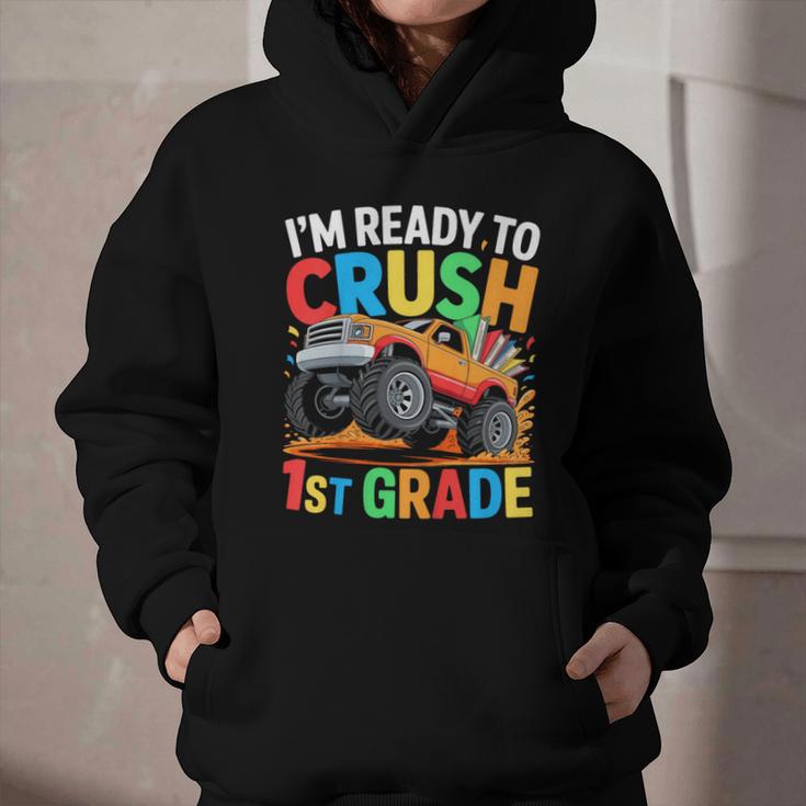 Kids I'm Ready To Crush 1st Grade Shirt Back To School Boy Graphic Youth Hoodie Kids I'm Ready To Crush 1st Grade Shirt Back To School Boy Graphic Youth Hoodie