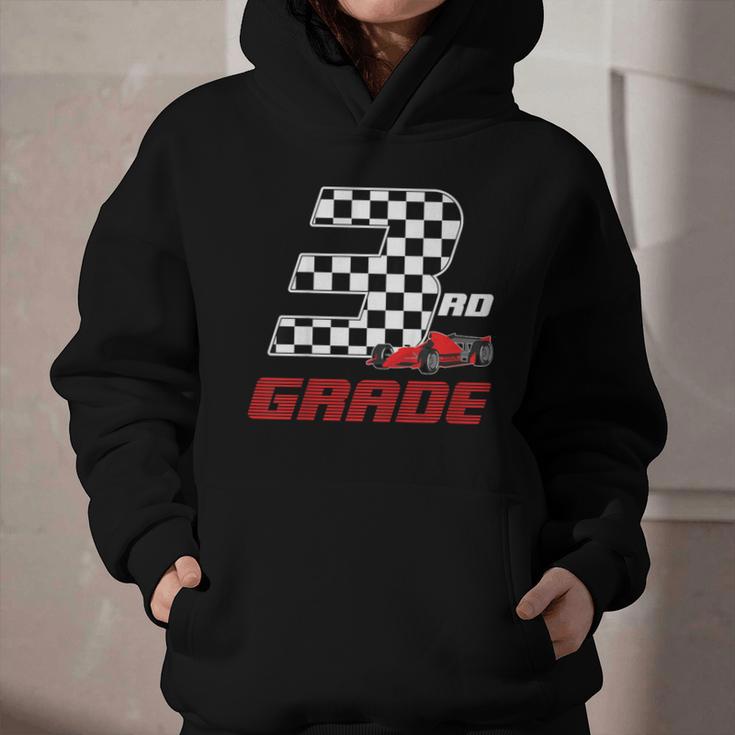 Kids Race Car 3rd Third Grade Boys Cars Lovers Back To School Graphic Youth Hoodie