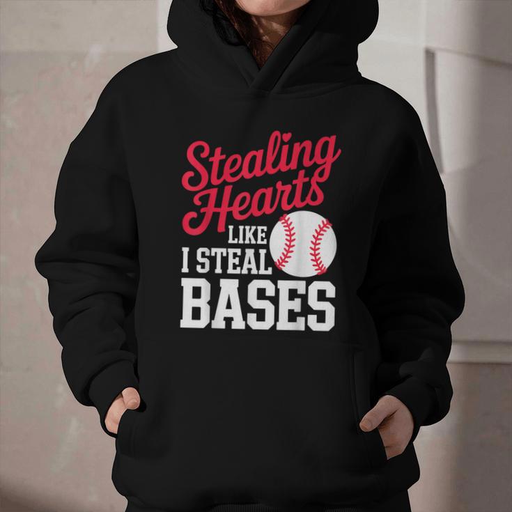 Kids Stealing Hearts Cute Baseball Boys Graphic Youth Hoodie Kids Stealing Hearts Cute Baseball Boys Graphic Youth Hoodie